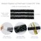 Wrapables 3 Yards Self Adhesive Resin Rhinestone Ribbons, Glittery Bling Tape Strips for DIY Crafts Wedding Party Decoration (3 Rolls), AB Black
